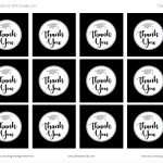 Black And Silver Graduation Party Thank You Tag – Printable Studio Throughout Graduation Labels Template Free