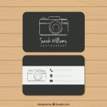 Black Photography Business Card Vector | Free Download pertaining to Photography Business Card Templates Free Download