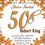 Blank 50Th Birthday Party Invitations Templates | Free Invitation For 50Th Birthday Flyer Template Free