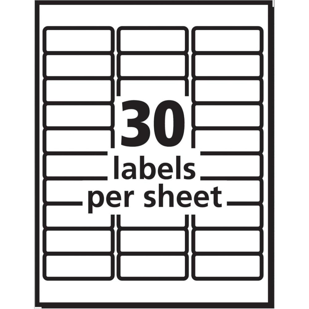 Blank Label Templates Avery 5160 / 30 Labels Per Sheet 2 625 X 1 Within Label Templates For Pages