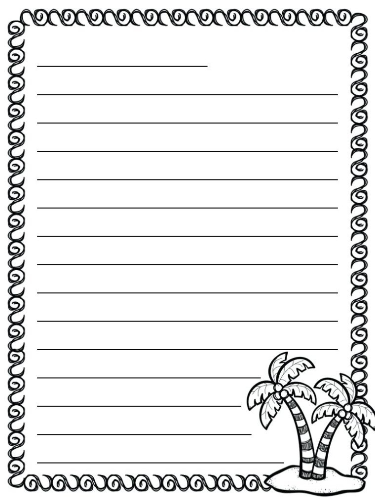 Blank Letter Writing Template For Kids Pertaining To Letter Writing Template For Kids