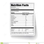 Blank Nutrition Facts Label Template Word Doc / Nutrition Facts Food Within Food Label Template Word