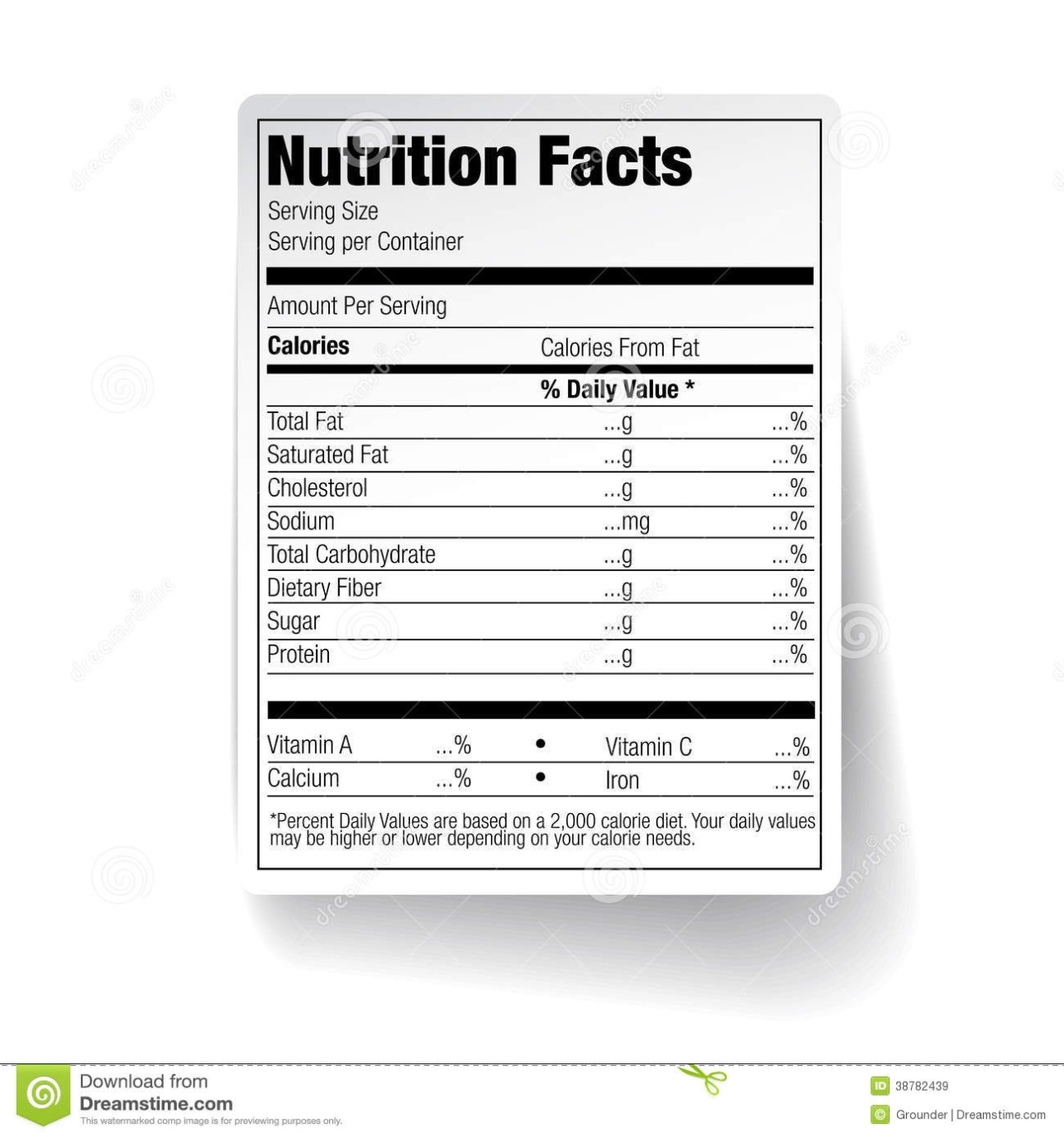 Blank Nutrition Facts Label Template Word Doc / Nutrition Facts Food Within Food Label Template Word