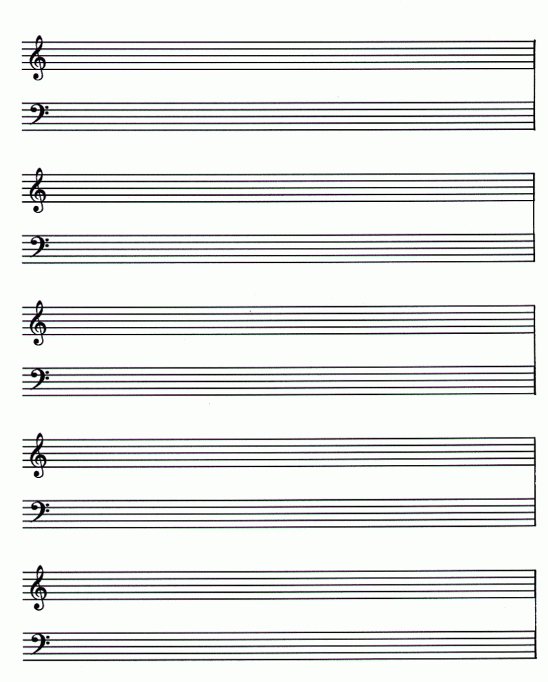 Blank Piano Sheet Music - Tutlin.psstech.co - Free Printable Blank Regarding Music Notes Paper Template