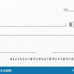 Blank Template Of The Bank Check Stock Vector – Illustration Of Pertaining To Bank Note Template
