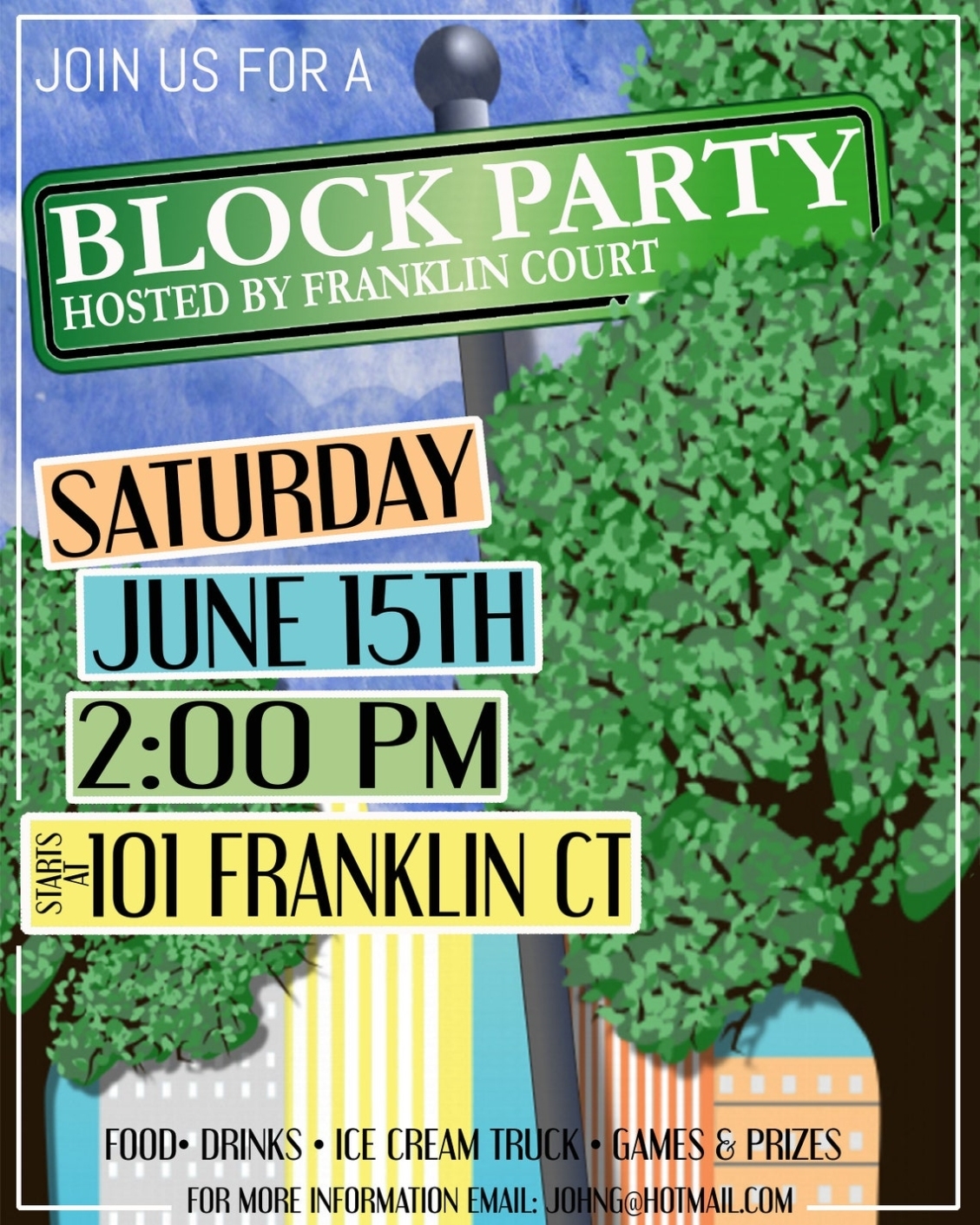 Block Party Flyer Editable Event Flyer Poster Instant | Etsy Regarding Block Party Flyer Template