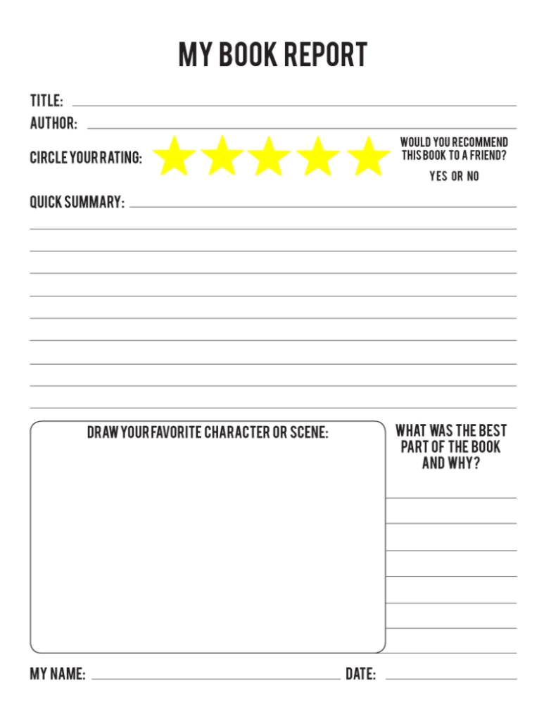 Book Report Template, Reading Log & Book Marks – Far From Normal With Novel Notes Template
