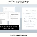 Brand Ambassador Agreement & Application Printable Digital | Etsy Pertaining To Brand Ambassador Agreement Template