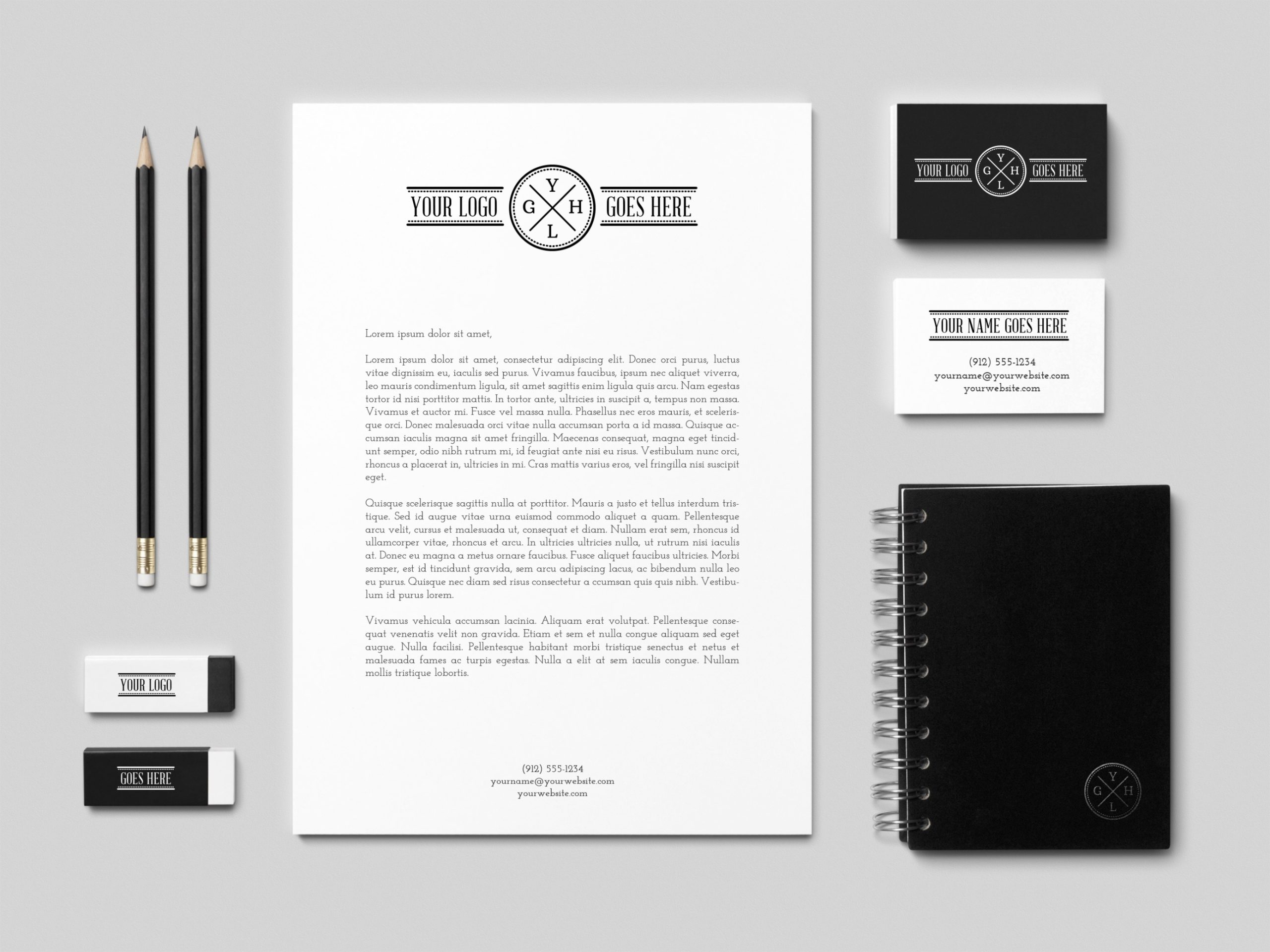 Branding / Identity Mockup Vol.2 | Graphicburger For Word 2013 Business Card Template