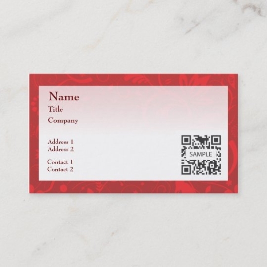 Business Card Template Generic Red Border | Zazzle In Generic Business Card Template