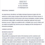 Business Curriculum Vitae Template – 8 Free Word, Pdf Documents Regarding Business Analyst Documents Templates