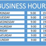 Business Hours Of Operation Template With Printable Business Hours Sign Template