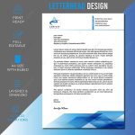 Business Letterhead Design And Clean Letterhead Template For Free With Letterhead Text Template
