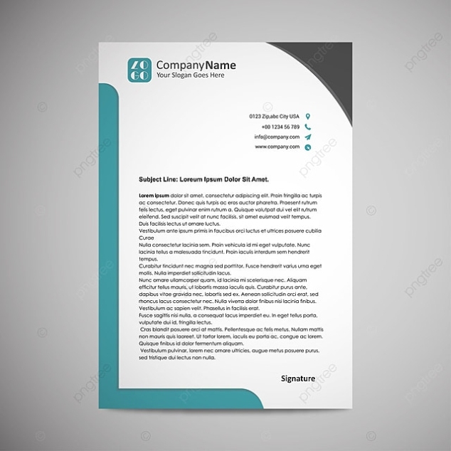 Business Letterhead Template Download On Pngtree Within Personal Letterhead Templates
