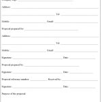 Business Proposal Template | Editable Forms In Standard Business Proposal Template