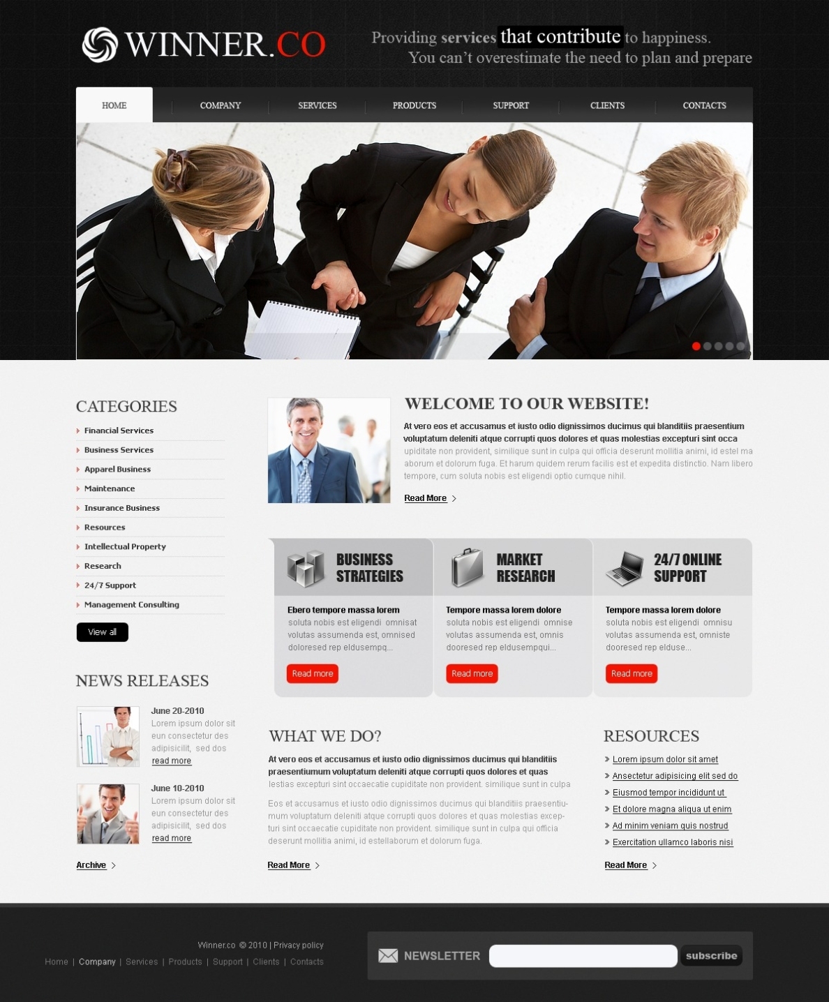 Business Website Template #29801 Inside Basic Business Website Template