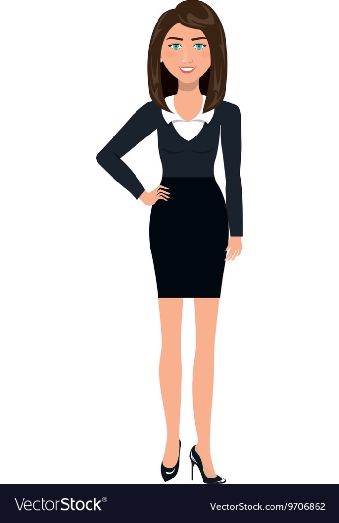 Business Woman Cartoon - Free Template Ppt Premium Download 2020 Regarding Business Attire For Women Template