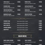 Cafe Menu Board Design Template In Psd, Word, Publisher Throughout Free Cafe Menu Templates For Word
