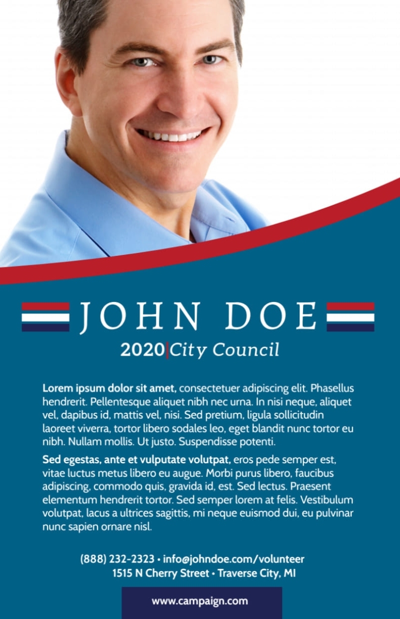 Campaign City Council Flyer Template | Mycreativeshop Pertaining To Election Campaign Flyer Template