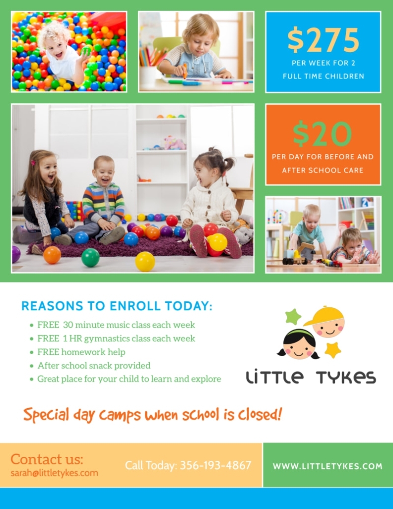Caring Home Daycare Flyer Template | Mycreativeshop Intended For Daycare Flyer Templates Free