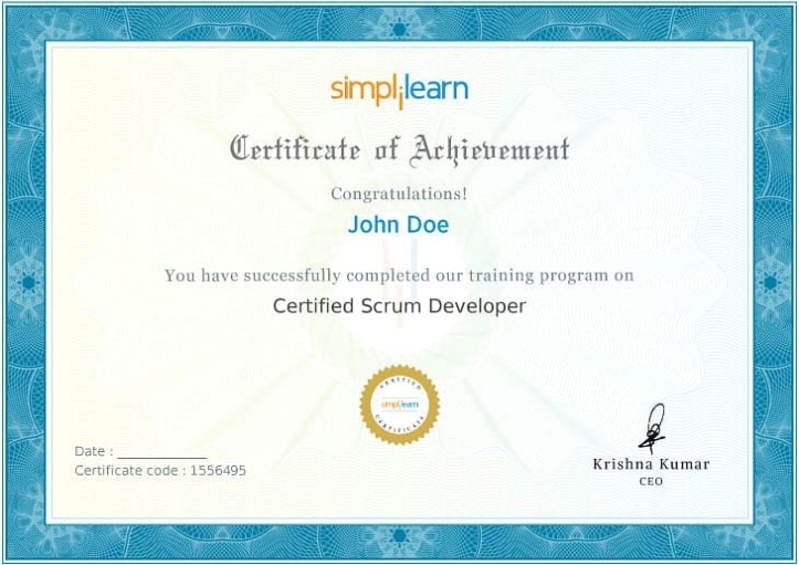 Certified Scrum Developer® (Csd) Certification Training | Simplilearn inside Master Risk Participation Agreement Template