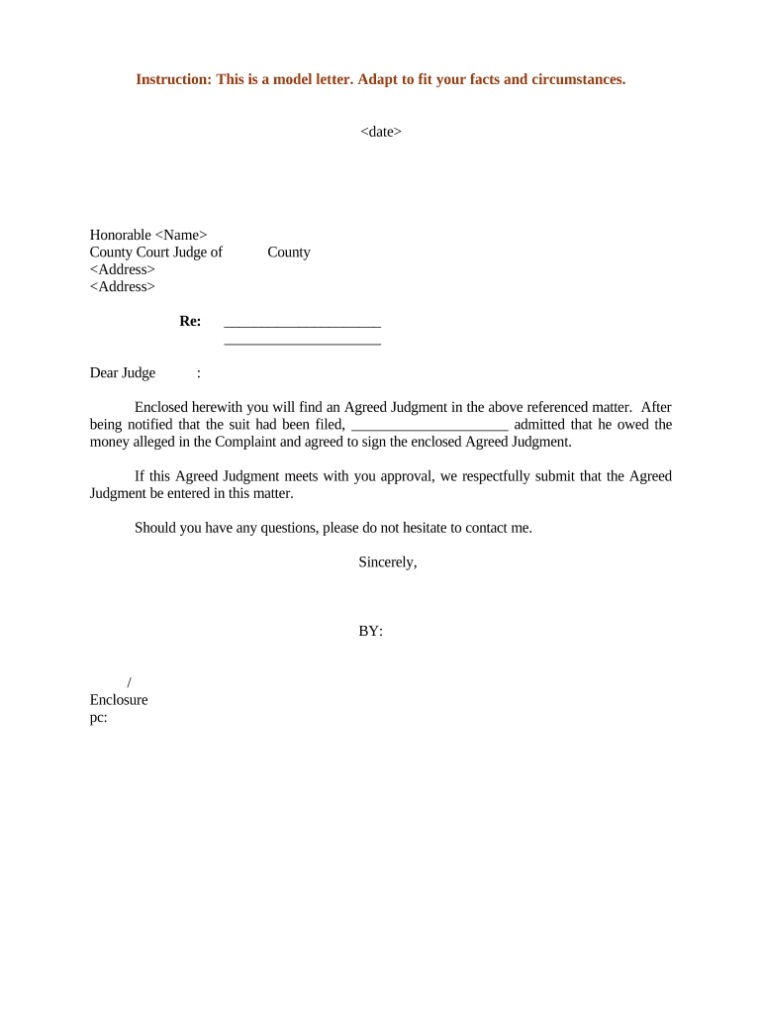 Character Letter To Judge At Doc Template | Pdffiller Regarding How To Write A Letter To A Judge Template