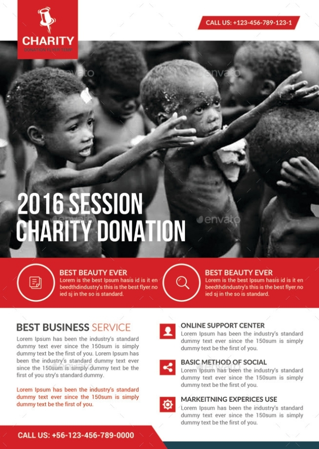Charity Donation Flyer Template By Graphicforestnet | Graphicriver regarding Donation Flyer Template