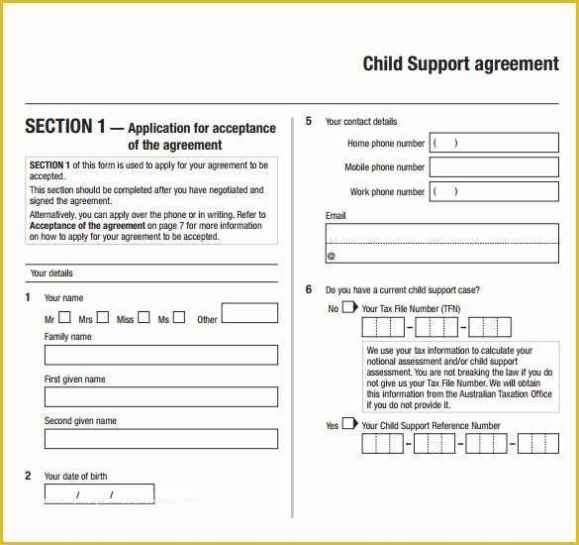 Child Support Agreement Template Free Download Of Child Support With Regard To Notarized Child Support Agreement Template