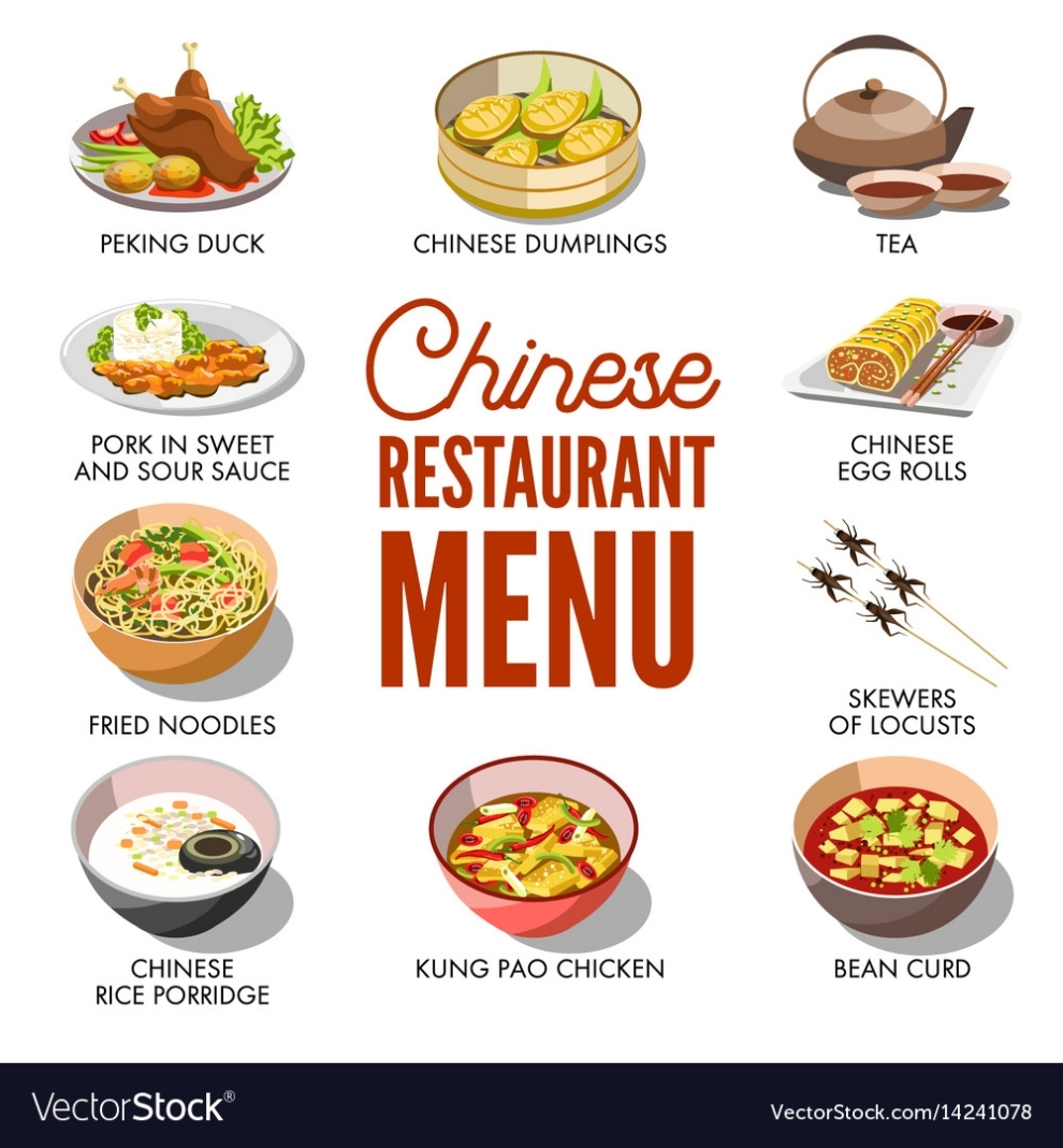 Chinese Restaurant Menu Cover Template Royalty Free Vector Intended For Asian Restaurant Menu Template
