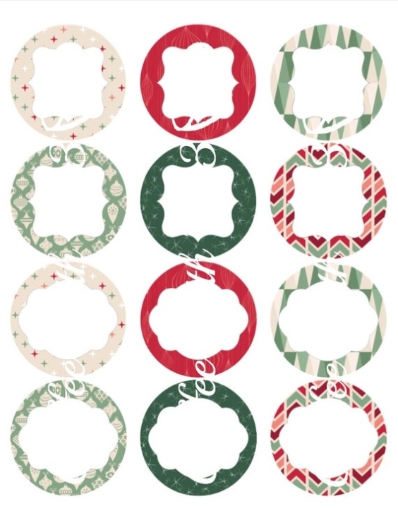 Christmas Canning Jar Labels Intended For Templates For Labels For Jars