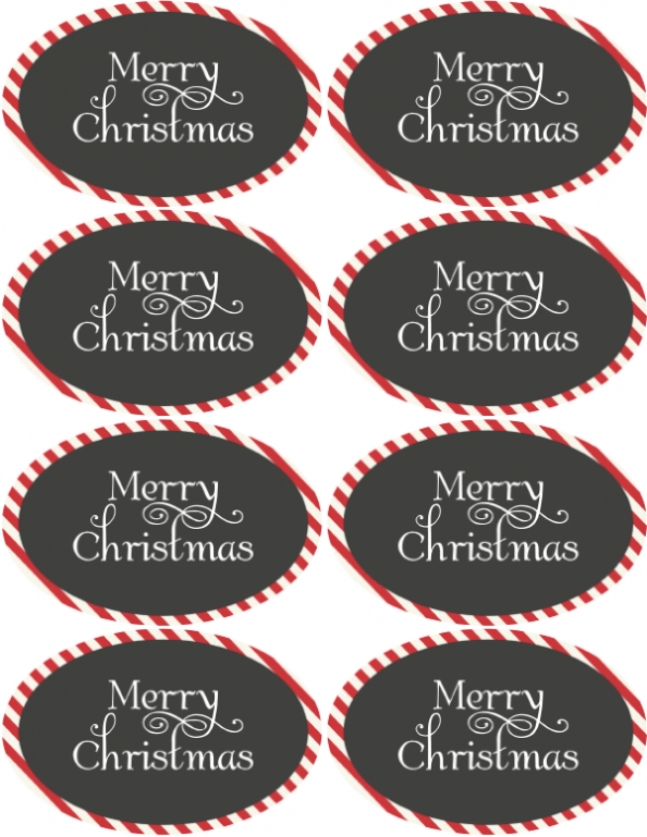 Christmas &amp; Holiday Assorted Circle And Oval Labels | Free Printable in Xmas Labels Templates Free