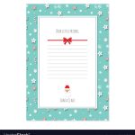 Christmas Letter From Santa Claus Template A4 Vector Image Inside Letter From Santa Claus Template