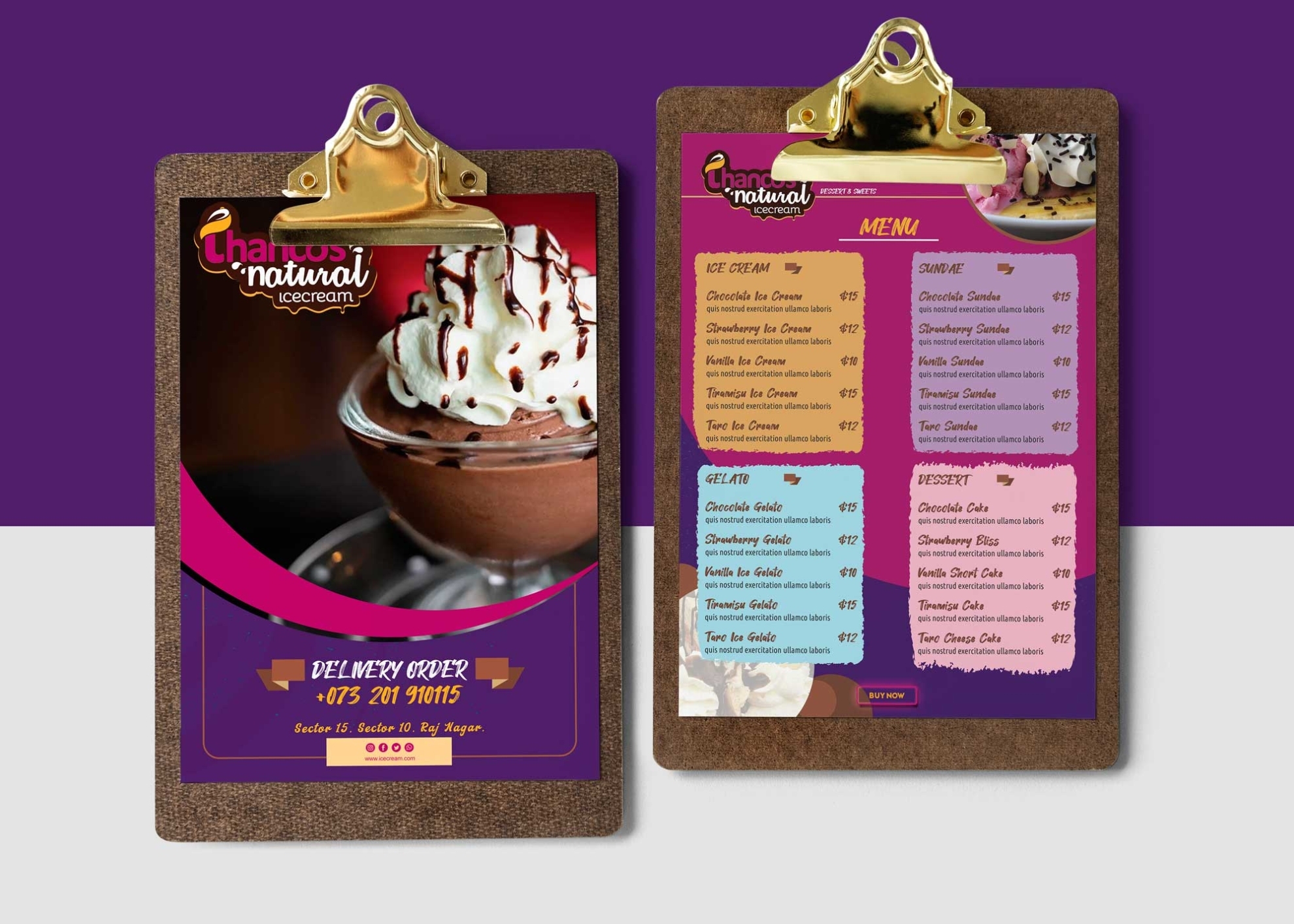 Circled Ice Cream Menu Design Template – 99Effects Throughout Product Menu Template