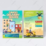City Service Freight Delivery Flyer Template Download On Pngtree With Delivery Flyer Template