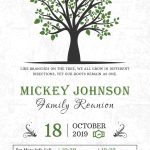 Classic Family Reunion Invitation Design Template In Word, Psd, Publisher with Free Family Reunion Letter Templates