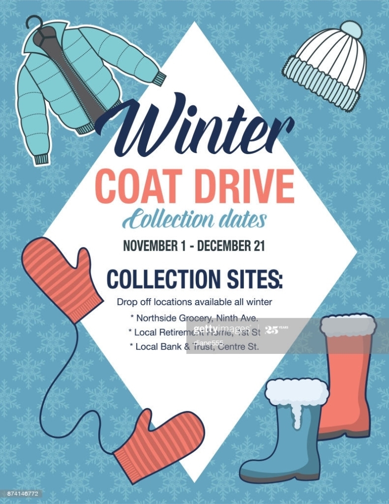 Clothing Drive Flyer Template | Simple Template Design In Clothing Drive Flyer Template