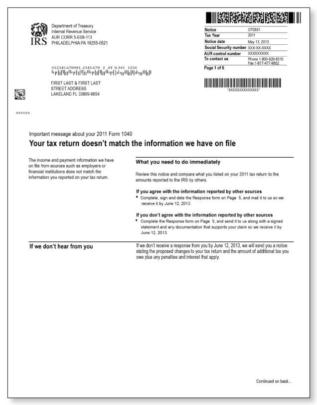 Cmk Financial Services, Llc What To Do When You Get A Notice From The Irs. Pertaining To Irs Response Letter Template