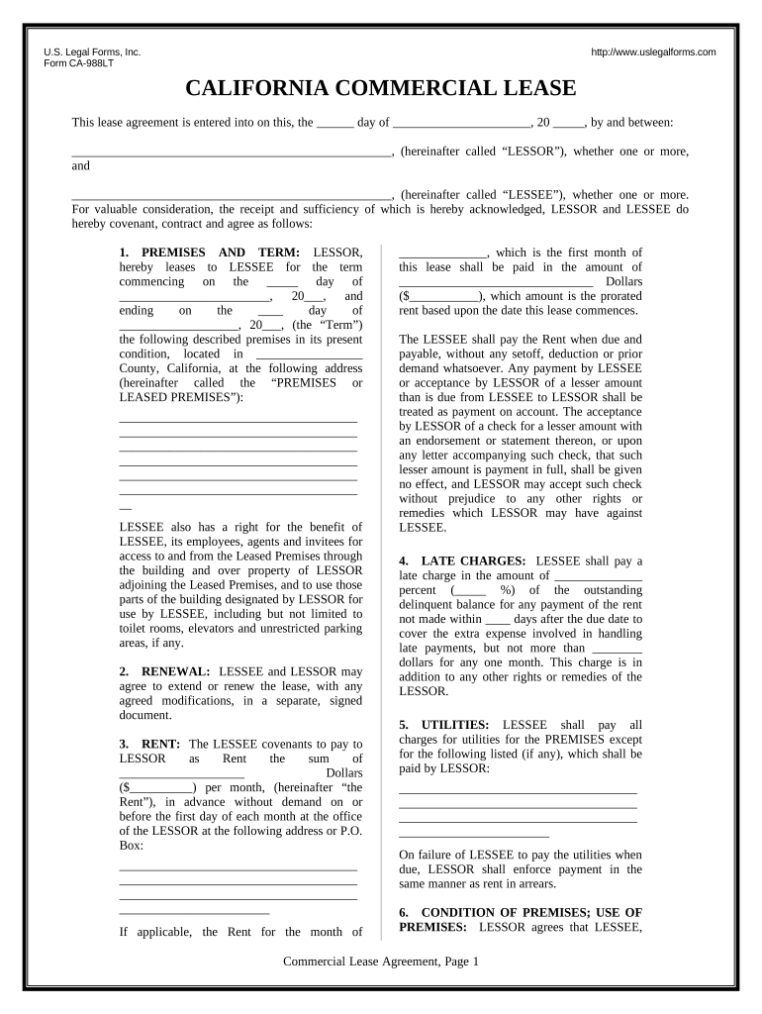 Commercial Building Lease Doc Template | Pdffiller Intended For Building Rental Agreement Template