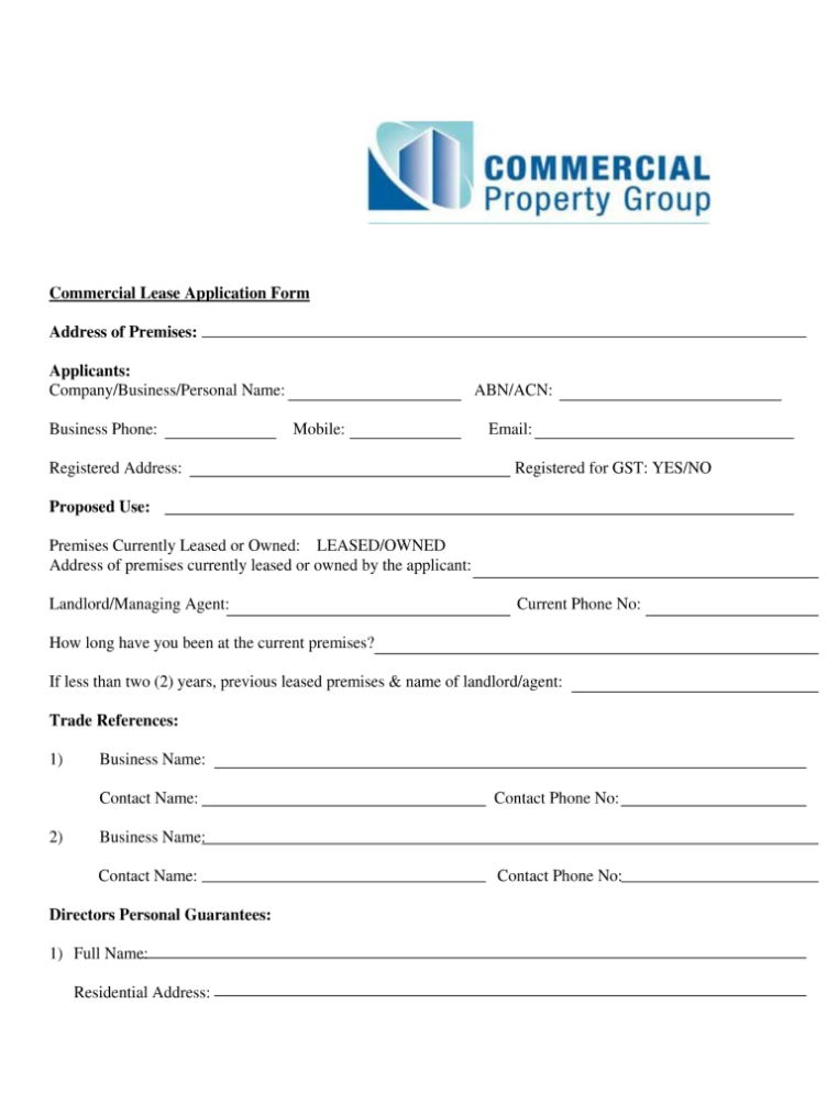Commercial Lease Agreement Template Australia - Fill Online, Printable With Hire Agreement Template Australia