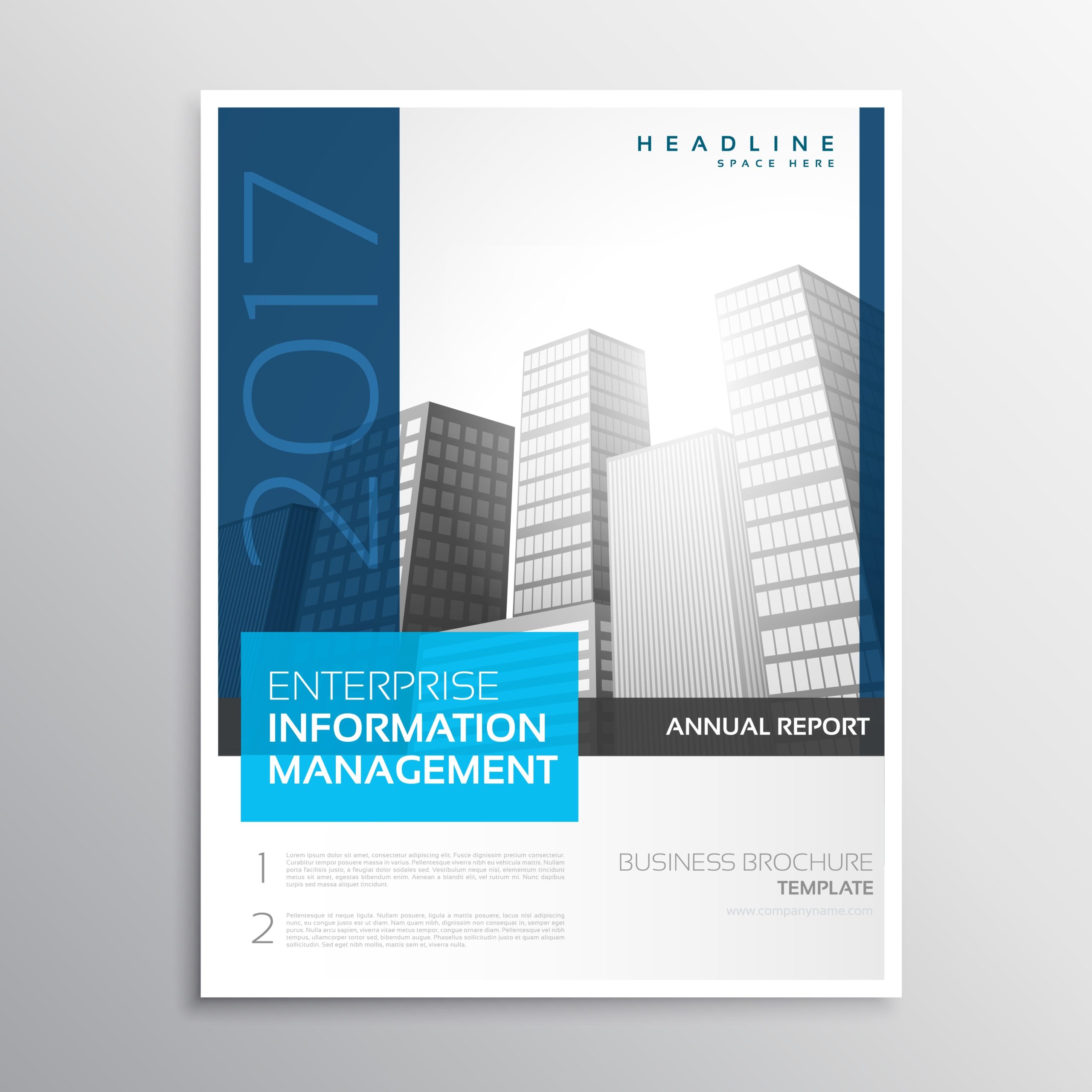 Company Business Brochure Presentation Template In Modern Clean With Regard To Presentation Handout Template