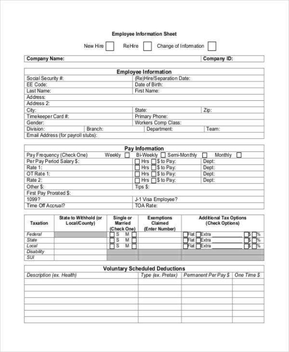 Company Sheet Template – 14+ Free Pdf, Word Format Download | Free Regarding Business Information Form Template