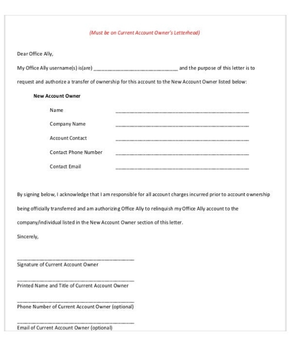 Company Transfer Letter Template – 6+ Free Word, Pdf Format Download With Transfer Of Business Ownership Contract Template