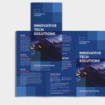 Computer Service Tri Fold Brochure Template – Illustrator, Indesign With Computer Repair Flyer Template Word