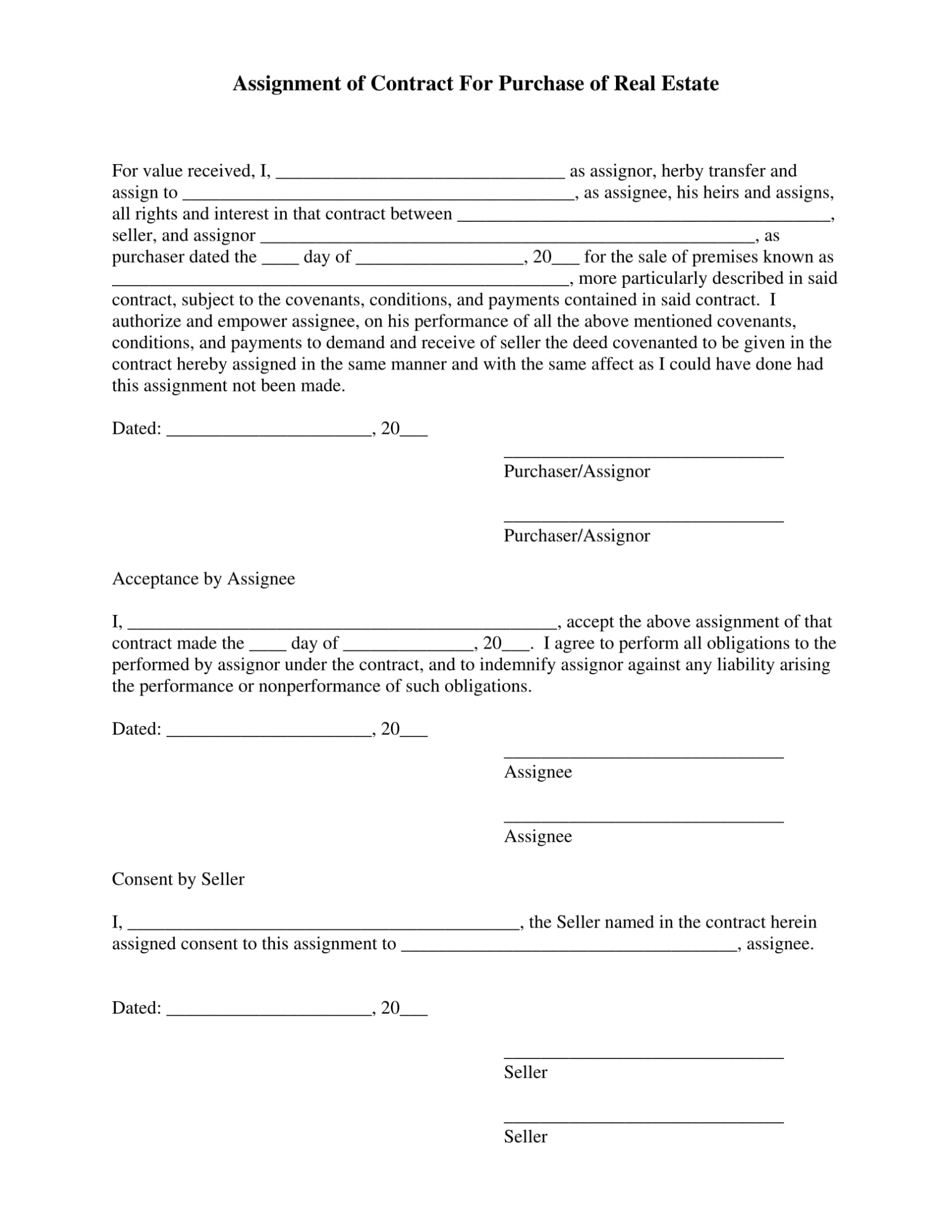 Consent To Assignment Agreement Template | Hq Template Documents Regarding Contract Assignment Agreement Template