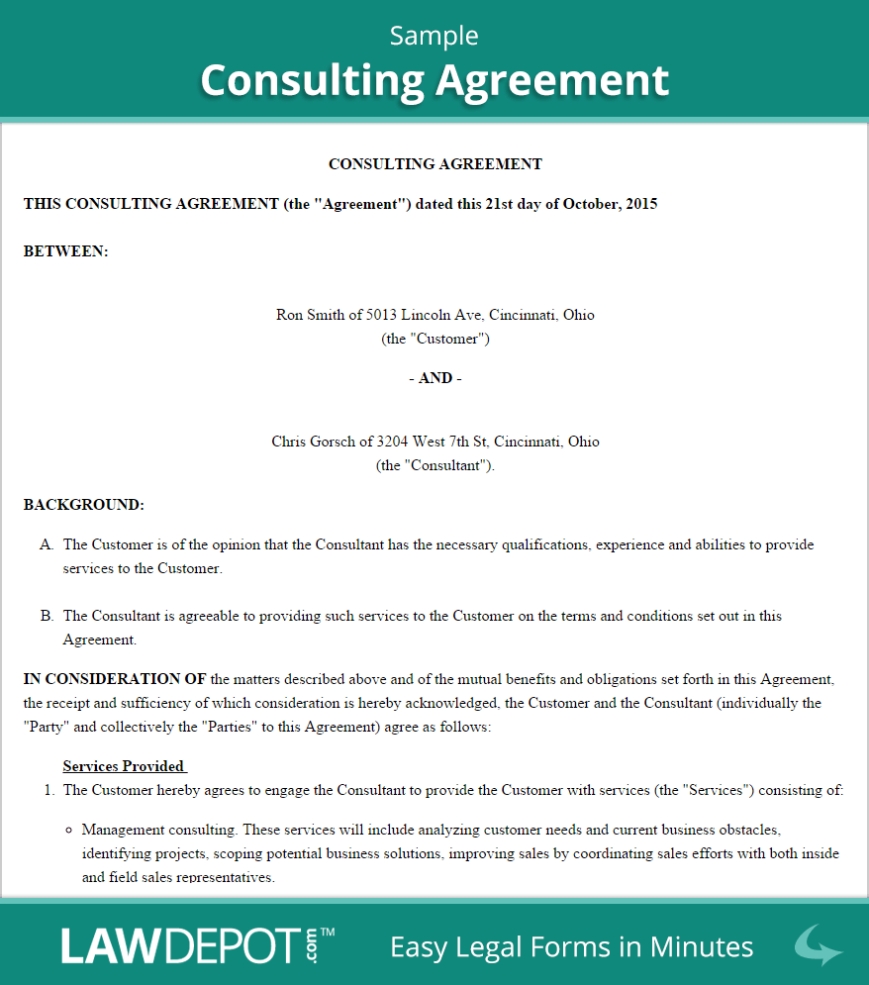 Consulting Agreement Template | Free Download – Bonsai With Regard To Client Service Agreement Template