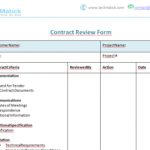 Contract Review Form - Testmatick with Pilot Test Agreement Template