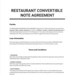 Convertible Note Agreement Template – Word (Doc) | Google Docs | Apple Throughout Convertible Loan Note Template