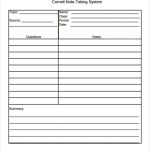 Cornell Note Taking Template Doc with regard to Cornell Notes Template Google Docs