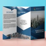 Corporate Business Tri Fold Brochure Design Template Free Psd intended for Free Tri Fold Business Brochure Templates