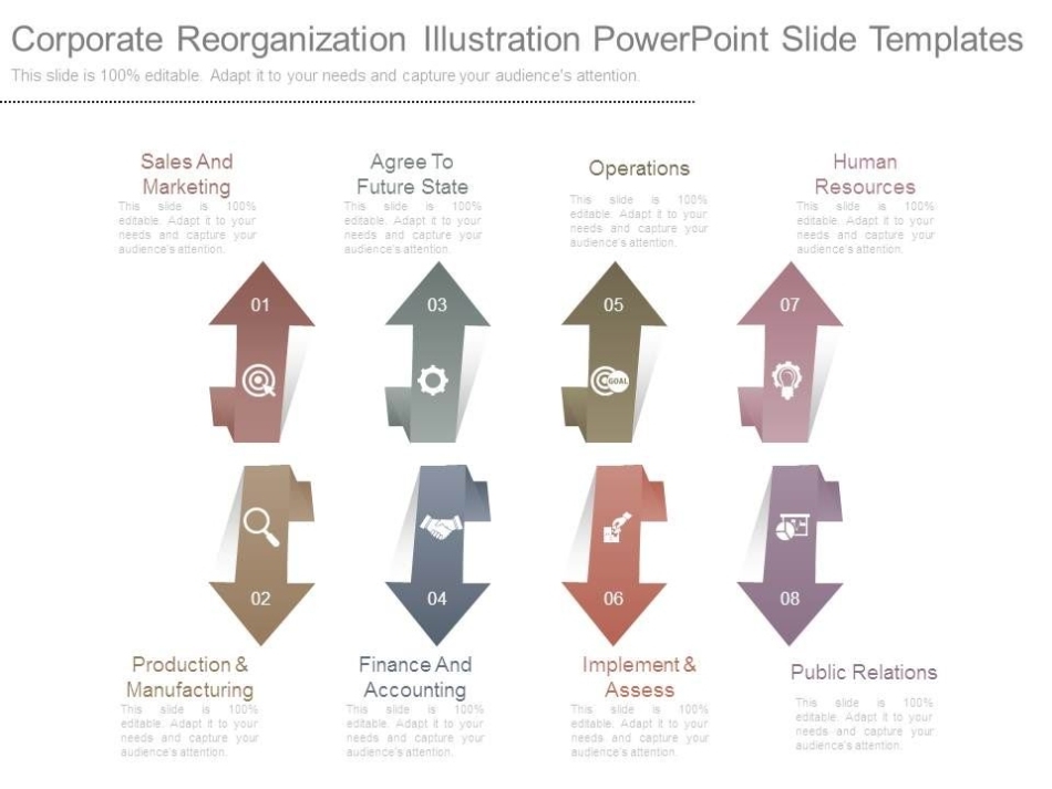 Corporate Reorganization Illustration Powerpoint Slide Templates Throughout Business Reorganization Plan Template